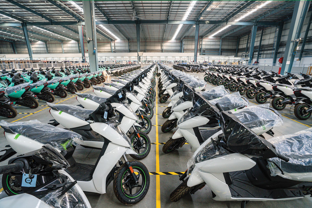 Ather facility in TVS Industrial and warehousing